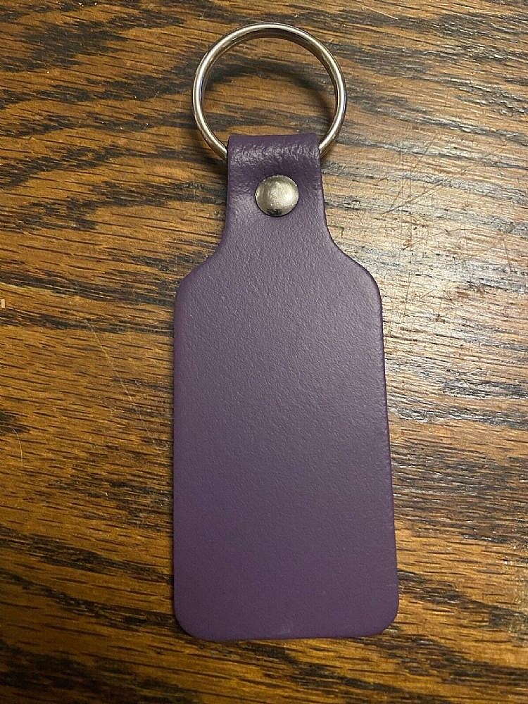 Key Fob - Rectangular - Purple